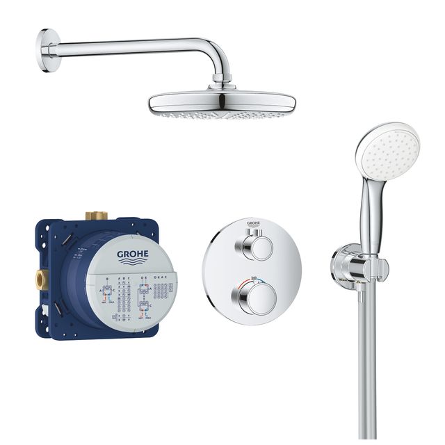 Conjunto Ducha Grohtherm Grohe Empotrado