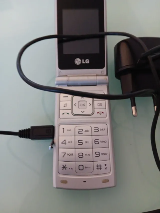 Telefono mobile LG argentato