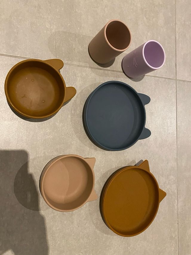 Set Liewood silicona platos y vasos