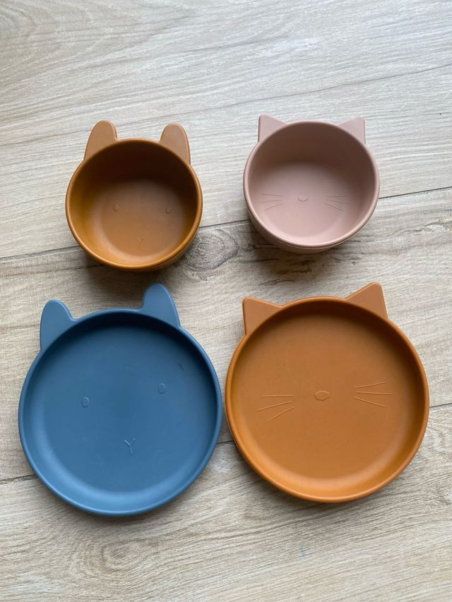 Set Liewood silicona platos y vasos