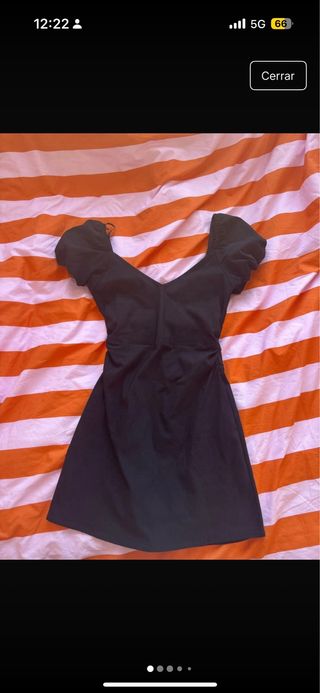 Vestido negro corto Stradivarius sin usar