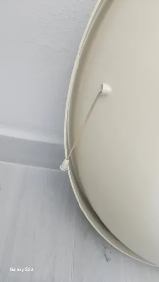 Specchio vintage anni 70 con luce allibert