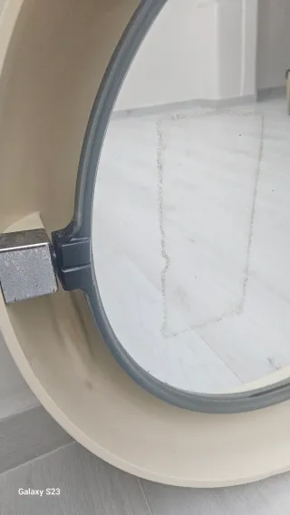 Specchio vintage anni 70 con luce allibert