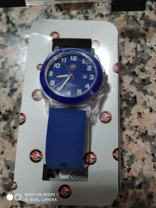 Orologio Garelli Blu Nuovo Scatola Originale