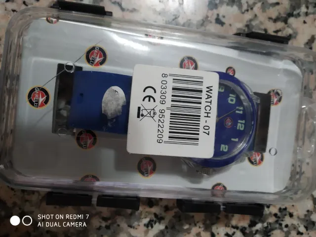 Orologio Garelli Blu Nuovo Scatola Originale