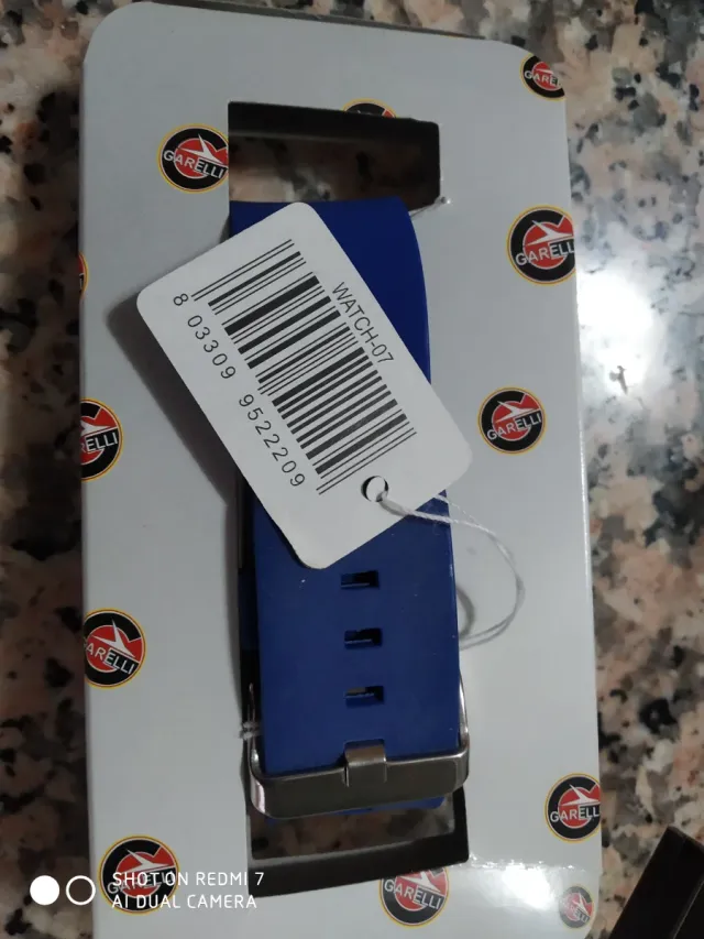 Orologio Garelli Blu Nuovo Scatola Originale