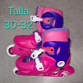 Patines en línea rosas Decathlon niña T30-32 Oxelo