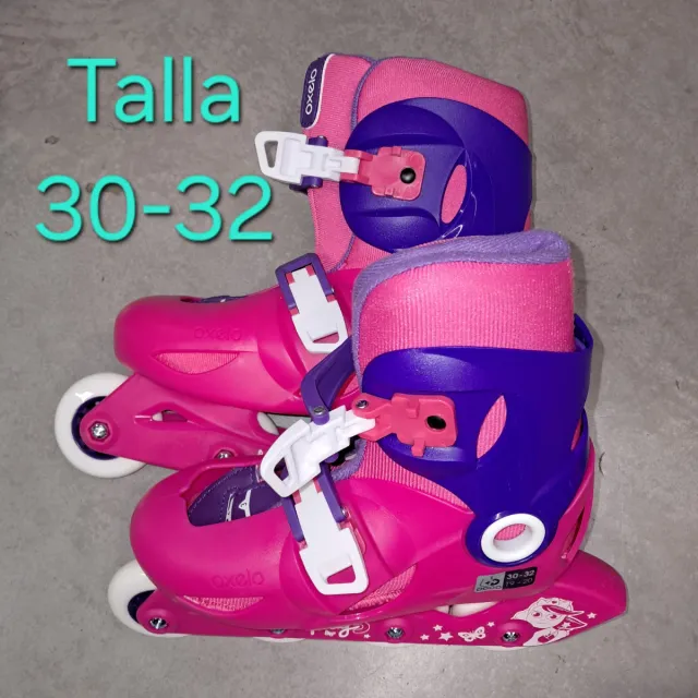 Patines en línea rosas Decathlon niña T30-32 Oxelo