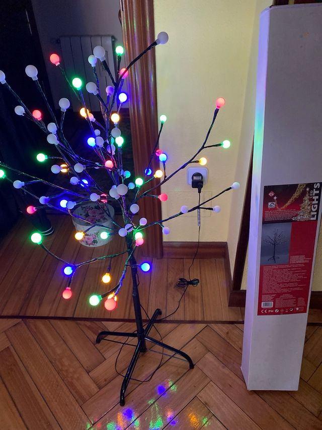 Albero di Natale LED Colori Moderno Nero