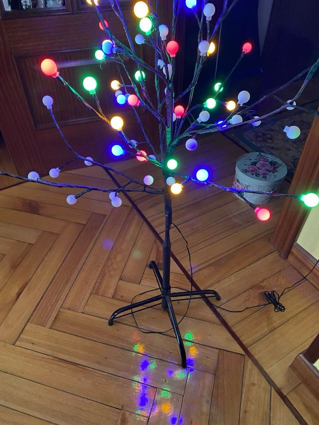 Albero di Natale LED Colori Moderno Nero