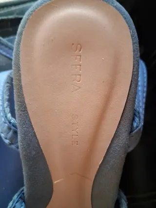 Sandalias Cuña Mujer Azul