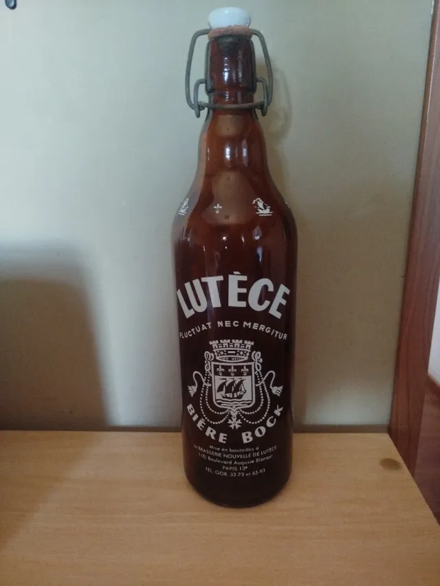 Botella Cerveza Lutece Bock Paris