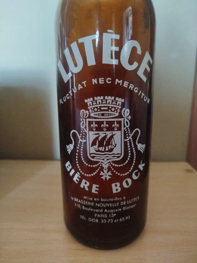 Botella Cerveza Lutece Bock Paris
