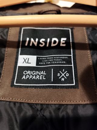 Cazadora efecto piel Inside