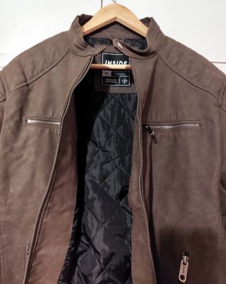 Cazadora efecto piel Inside