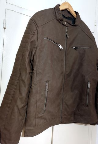 Cazadora efecto piel Inside