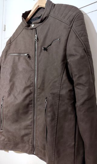 Cazadora efecto piel Inside