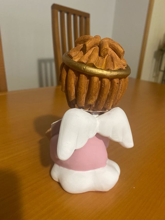 Figura decorativa di angelita in ceramica Jané