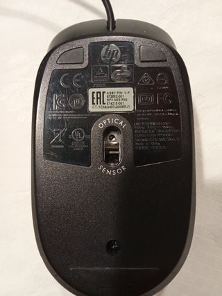 Ratón HP USB con cable