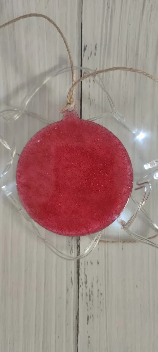 Colgante Navidad Mascota estilo Vidriera