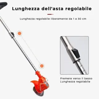 Decespugliatore a batteria tagliabordi elettrico