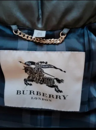 Parka Burberry Plumas Verde