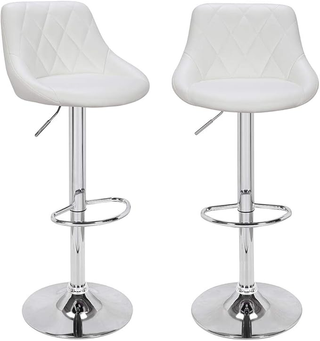 Set 2 Sgabelli da Bar Cucina Seduta e Schienale in