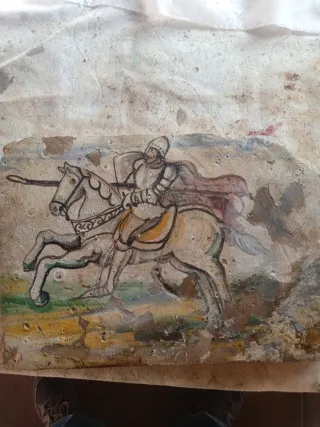 Azulejos antiguos pintados a mano