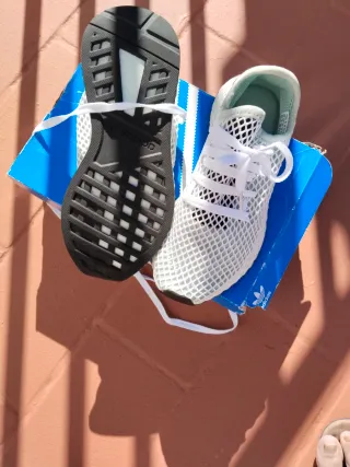 Adidas Botines Verdes y Blancos