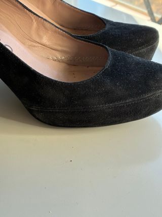 Zapatos de ante Unisa negros