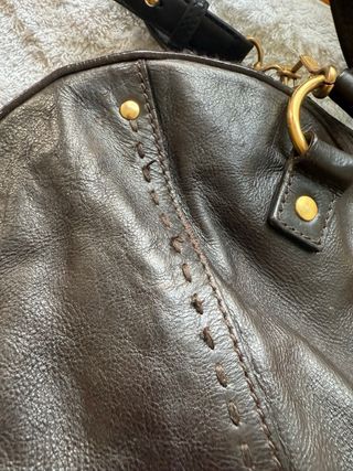 Bolso YSL Muse Cuero Marrón
