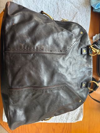 Bolso YSL Muse Cuero Marrón