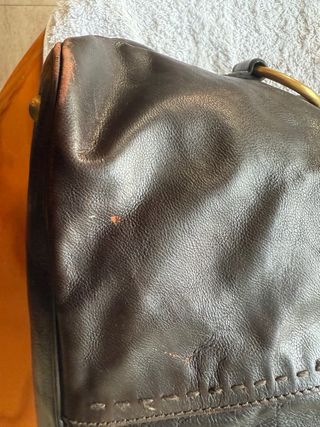 Bolso YSL Muse Cuero Marrón