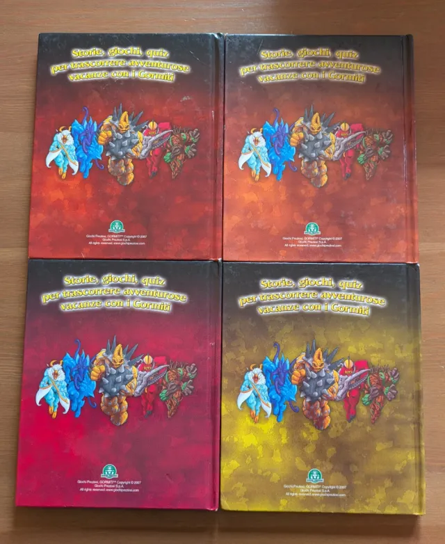 Lotto 4 Libri Gormiti Vintage 2007