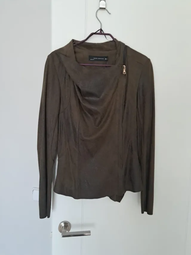 Chaquetilla Zara Verde Militar Talla S