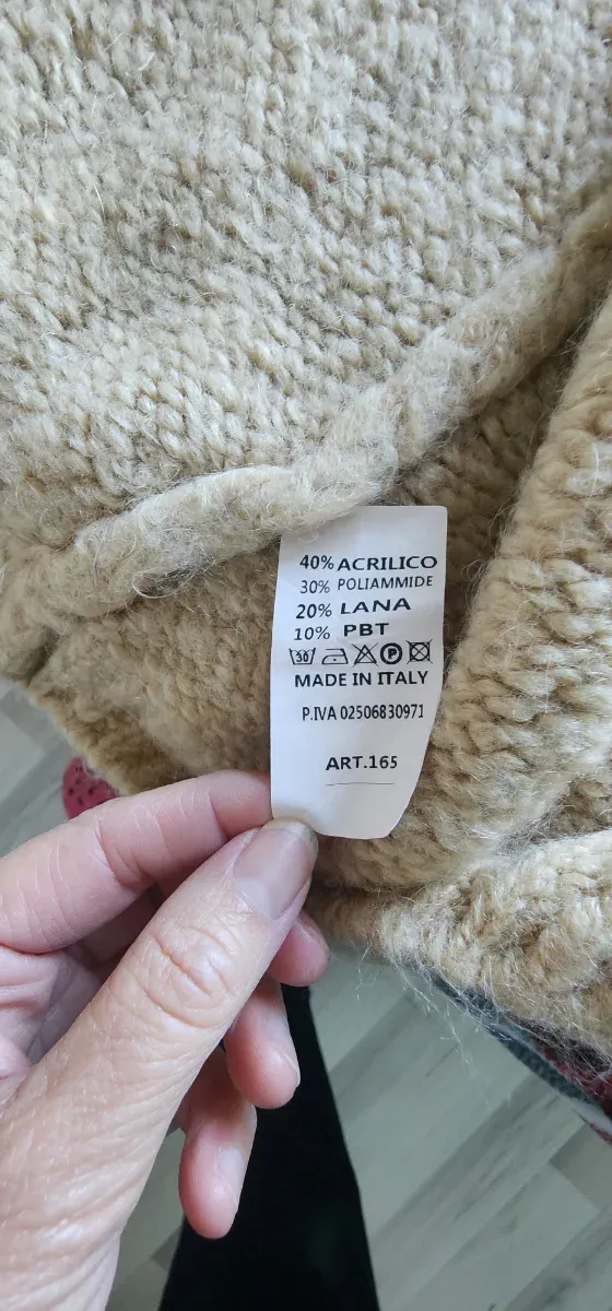 Chaqueta larga de punto mujer