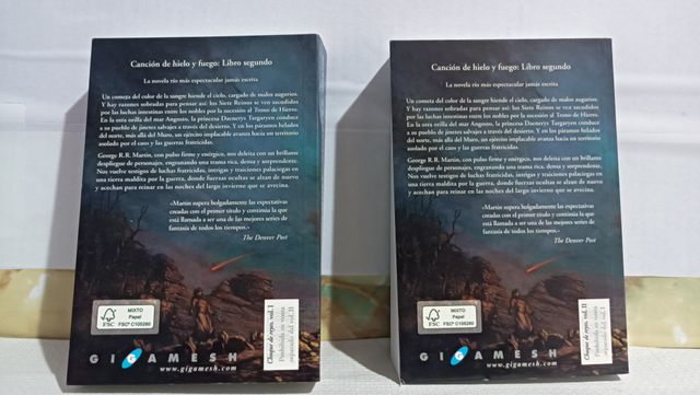 Libro Choque de Reyes JdT Gigamesh I y II