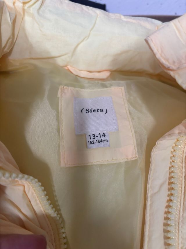 Chaleco acolchado niña amarillo