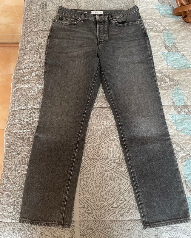 Pantalón Vaquero Gris Mango