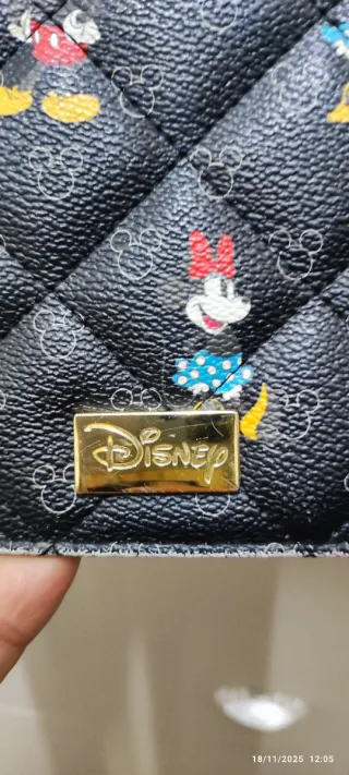 Borsetta tracolla Disney trapuntata nera