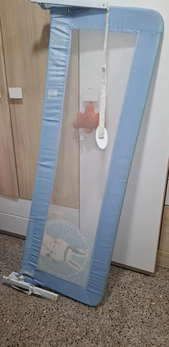 Barandilla de Cama para Bebé Azul