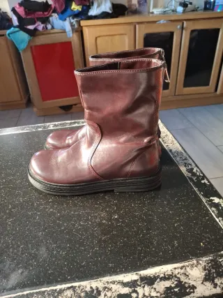 Botines Zara Marrones Mujer