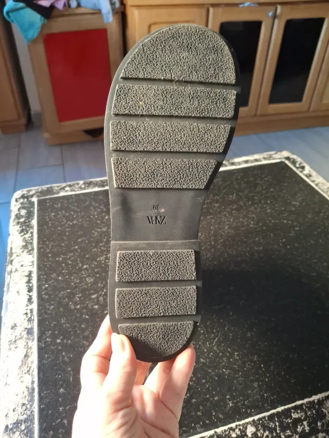 Botines Zara Marrones Mujer