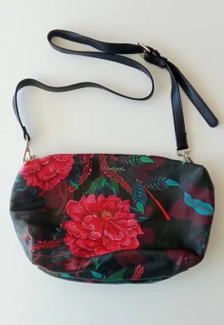 Bolso Desigual Flores Rojas