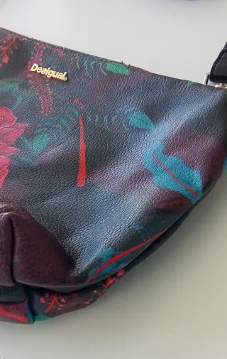 Bolso Desigual Flores Rojas