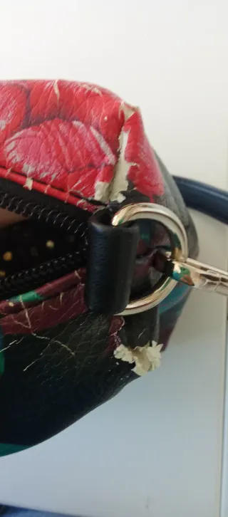 Bolso Desigual Flores Rojas