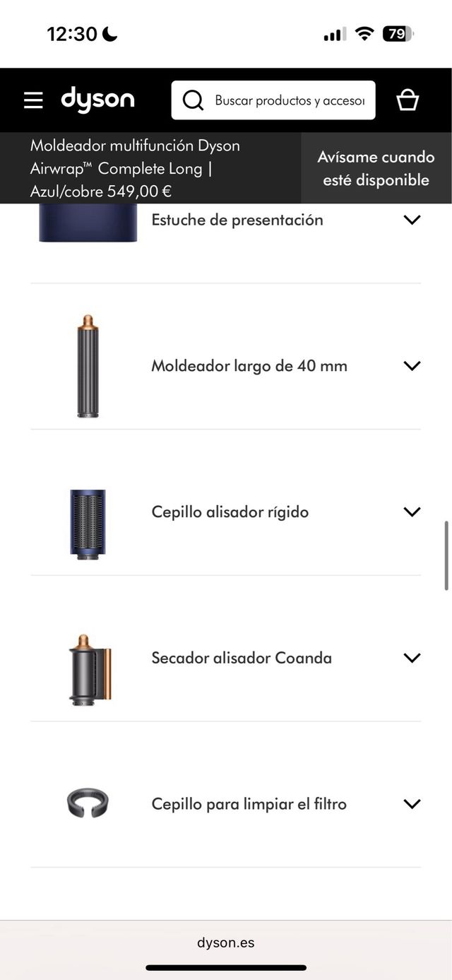 Dyson Airwrap Complete Long Azul/Cobre