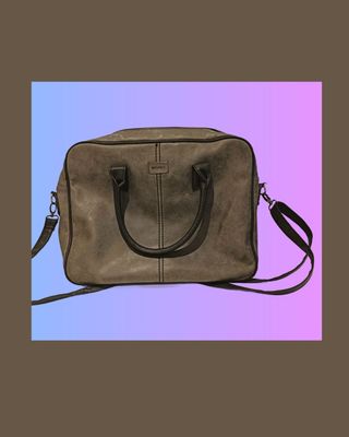 Bolso Misako Piel Marrón/Gris
