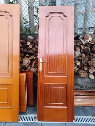 9 Puertas Madera (7 ciegas, 2 cristal)