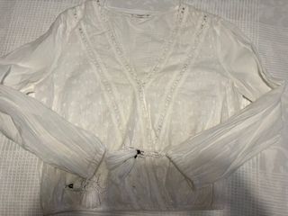 Blusa Mango Blanca Talla M
